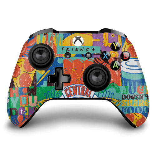 Friends TV Show Iconic Graphics Central Perk Vinyl Sticker Skin Decal Cover for Microsoft Xbox One S / X Controller