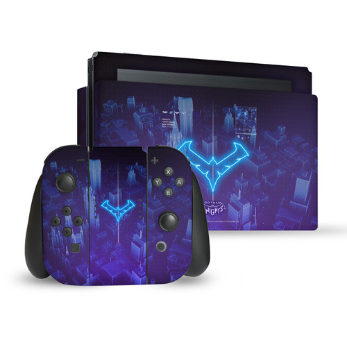 Gotham Knights Character Art Nightwing Vinyl Sticker Skin Decal Cover for Nintendo Switch Bundle