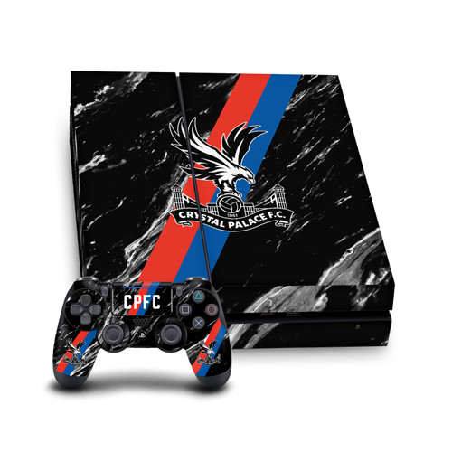 Crystal Palace FC Logo Art Black Marble Vinyl Sticker Skin Decal Cover for Sony PS4 Console & Controller