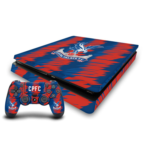 Crystal Palace FC Logo Art Home Kit Vinyl Sticker Skin Decal Cover for Sony PS4 Slim Console & Controller