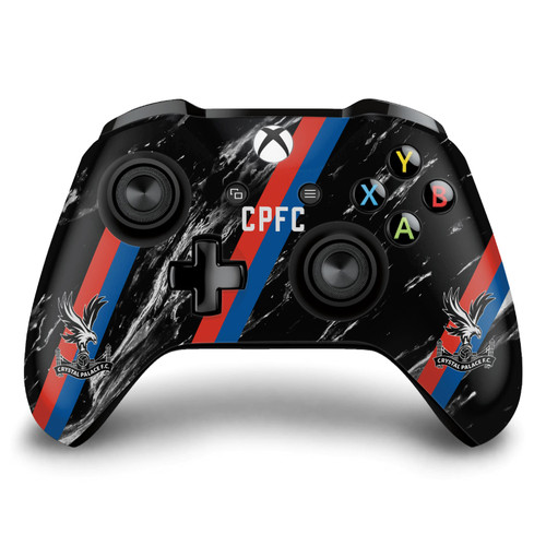 Crystal Palace FC Logo Art Black Marble Vinyl Sticker Skin Decal Cover for Microsoft Xbox One S / X Controller