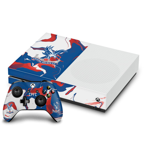 Crystal Palace FC Logo Art Marble Vinyl Sticker Skin Decal Cover for Microsoft One S Console & Controller
