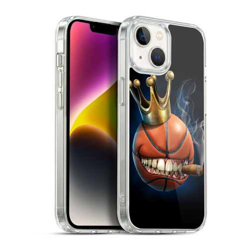 Tom Wood Monsters King Of Basketball Soft Gel Case for Apple iPhone 14