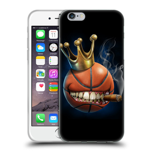 Tom Wood Monsters King Of Basketball Soft Gel Case for Apple iPhone 6 / iPhone 6s