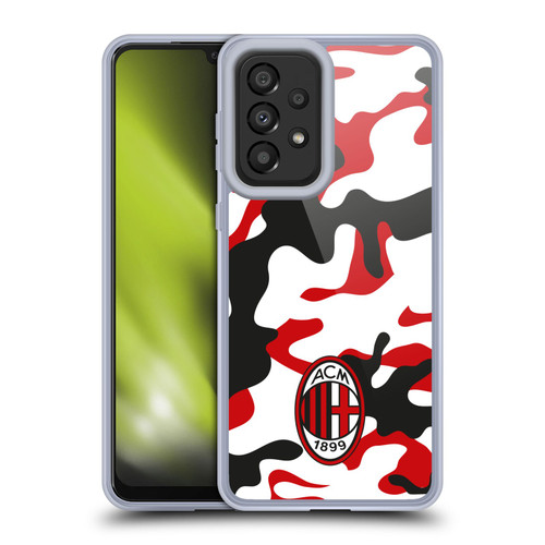 AC Milan Crest Patterns Camouflage Soft Gel Case for Samsung Galaxy A33 5G (2022)