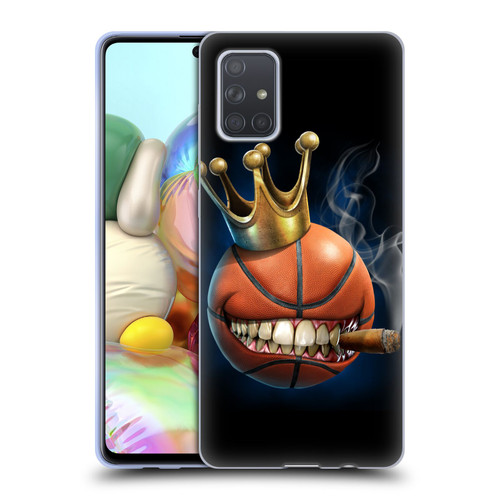 Tom Wood Monsters King Of Basketball Soft Gel Case for Samsung Galaxy A71 (2019)