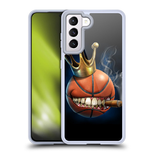 Tom Wood Monsters King Of Basketball Soft Gel Case for Samsung Galaxy S21 5G