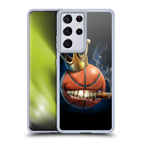 Tom Wood Monsters King Of Basketball Soft Gel Case for Samsung Galaxy S21 Ultra 5G