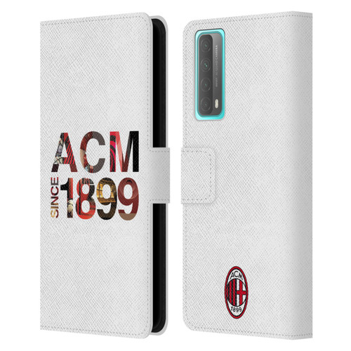 AC Milan Adults 1899 Leather Book Wallet Case Cover For Huawei P Smart (2021)