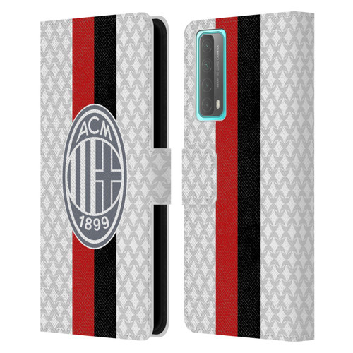 AC Milan 2023/24 Crest Kit Away Leather Book Wallet Case Cover For Huawei P Smart (2021)