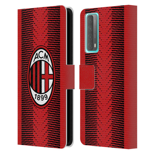 AC Milan 2023/24 Crest Kit Home Leather Book Wallet Case Cover For Huawei P Smart (2021)
