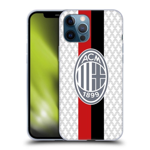 AC Milan 2023/24 Crest Kit Away Soft Gel Case for Apple iPhone 12 Pro Max