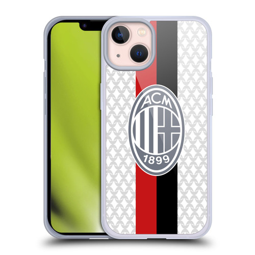 AC Milan 2023/24 Crest Kit Away Soft Gel Case for Apple iPhone 13