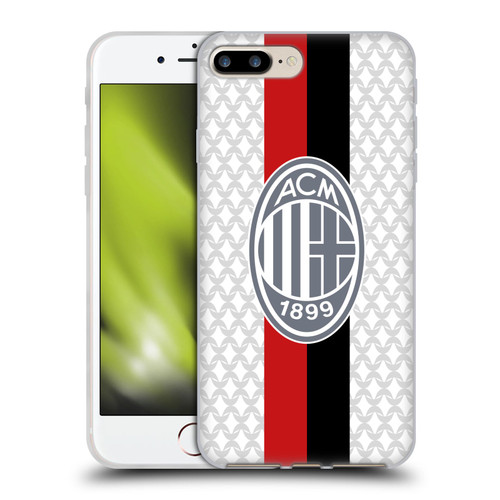 AC Milan 2023/24 Crest Kit Away Soft Gel Case for Apple iPhone 7 Plus / iPhone 8 Plus