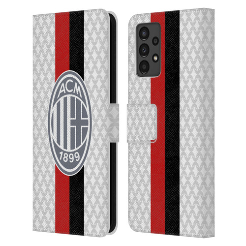 AC Milan 2023/24 Crest Kit Away Leather Book Wallet Case Cover For Samsung Galaxy A13 (2022)