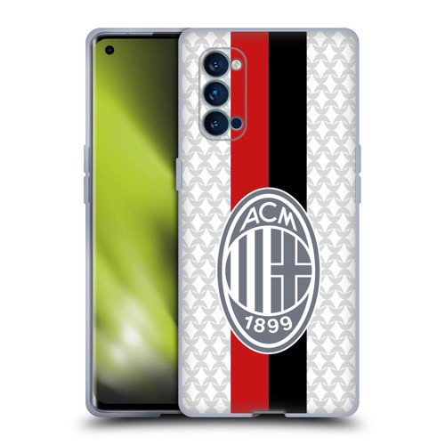 AC Milan 2023/24 Crest Kit Away Soft Gel Case for OPPO Reno 4 Pro 5G