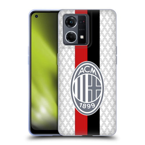 AC Milan 2023/24 Crest Kit Away Soft Gel Case for OPPO Reno8 4G