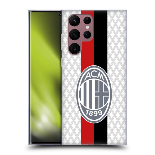 AC Milan 2023/24 Crest Kit Away Soft Gel Case for Samsung Galaxy S22 Ultra 5G