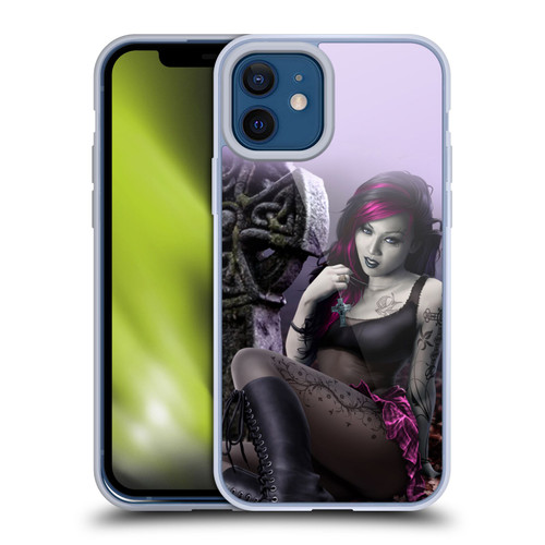 Tom Wood Fantasy Goth Girl Vampire Soft Gel Case for Apple iPhone 12 / iPhone 12 Pro