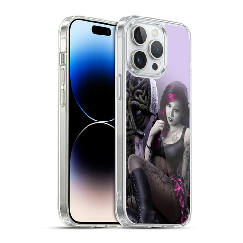 Tom Wood Fantasy Goth Girl Vampire Soft Gel Case for Apple iPhone 14 Pro Max & MagSafe