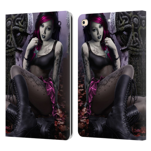 Tom Wood Fantasy Goth Girl Vampire Leather Book Wallet Case Cover For Apple iPad 9.7 2017 / iPad 9.7 2018