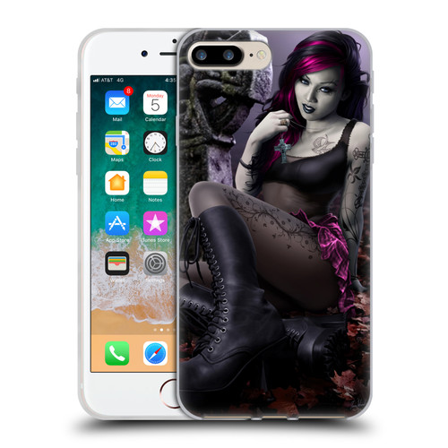 Tom Wood Fantasy Goth Girl Vampire Soft Gel Case for Apple iPhone 7 Plus / iPhone 8 Plus