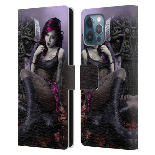 Tom Wood Fantasy Goth Girl Vampire Leather Book Wallet Case Cover For Apple iPhone 12 Pro Max