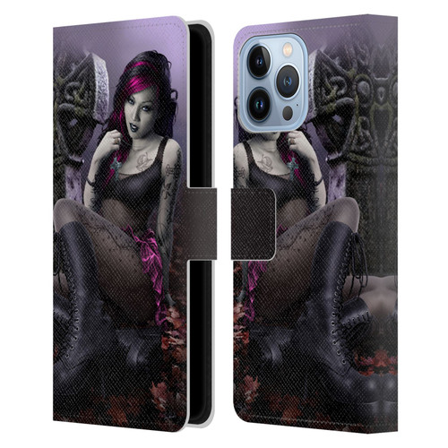 Tom Wood Fantasy Goth Girl Vampire Leather Book Wallet Case Cover For Apple iPhone 13 Pro Max