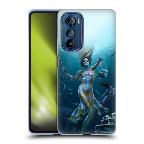 Tom Wood Fantasy Mermaid Hunt Soft Gel Case for Motorola Edge 30