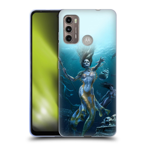 Tom Wood Fantasy Mermaid Hunt Soft Gel Case for Motorola Moto G60 / Moto G40 Fusion