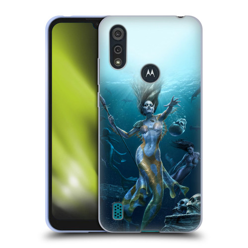 Tom Wood Fantasy Mermaid Hunt Soft Gel Case for Motorola Moto E6s (2020)