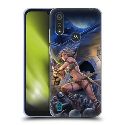 Tom Wood Fantasy Zombie Soft Gel Case for Motorola Moto E6s (2020)