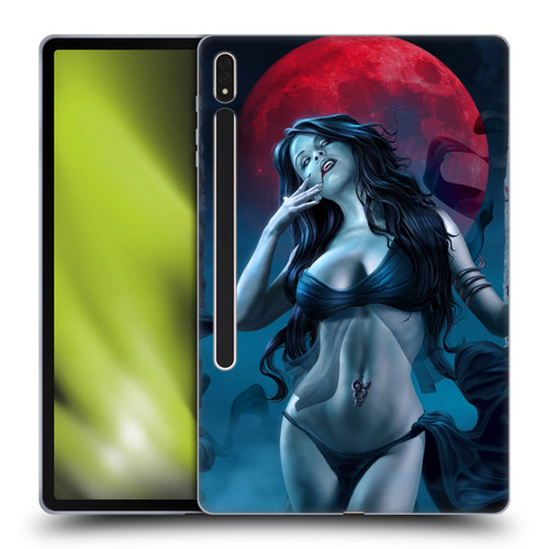 Tom Wood Fantasy Blood Lust Vampire Soft Gel Case for Samsung Galaxy Tab S8 Plus