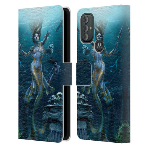 Tom Wood Fantasy Mermaid Hunt Leather Book Wallet Case Cover For Motorola Moto G10 / Moto G20 / Moto G30