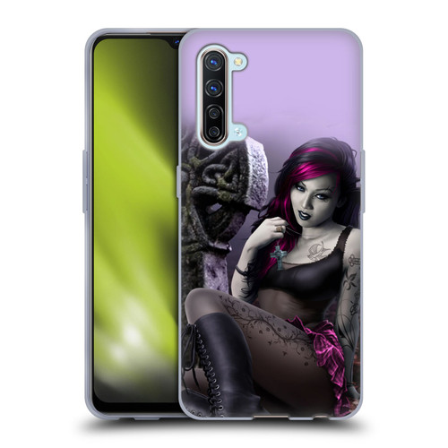 Tom Wood Fantasy Goth Girl Vampire Soft Gel Case for OPPO Find X2 Lite 5G