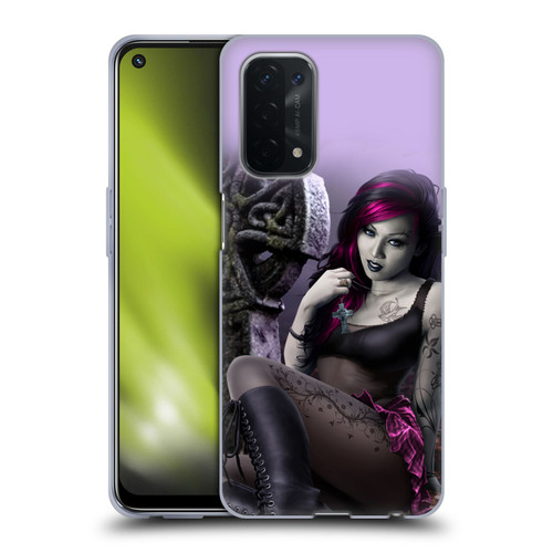 Tom Wood Fantasy Goth Girl Vampire Soft Gel Case for OPPO A54 5G