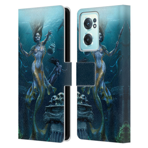 Tom Wood Fantasy Mermaid Hunt Leather Book Wallet Case Cover For OnePlus Nord CE 2 5G