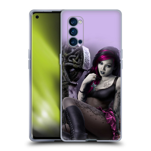 Tom Wood Fantasy Goth Girl Vampire Soft Gel Case for OPPO Reno 4 Pro 5G