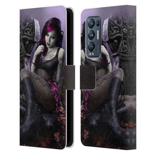 Tom Wood Fantasy Goth Girl Vampire Leather Book Wallet Case Cover For OPPO Find X3 Neo / Reno5 Pro+ 5G