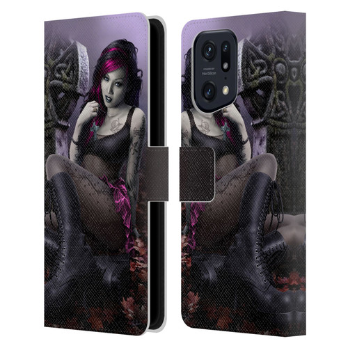 Tom Wood Fantasy Goth Girl Vampire Leather Book Wallet Case Cover For OPPO Find X5 Pro