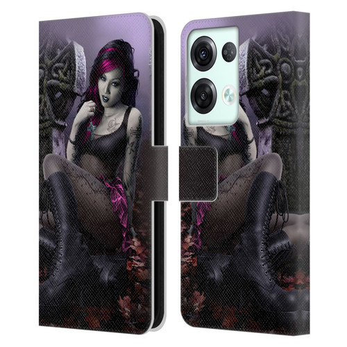 Tom Wood Fantasy Goth Girl Vampire Leather Book Wallet Case Cover For OPPO Reno8 Pro