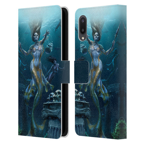 Tom Wood Fantasy Mermaid Hunt Leather Book Wallet Case Cover For Samsung Galaxy A02/M02 (2021)