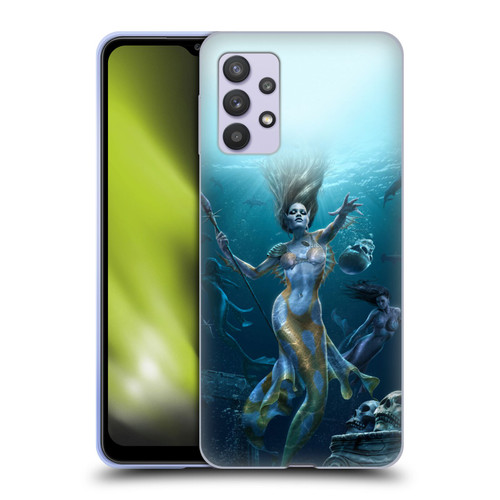 Tom Wood Fantasy Mermaid Hunt Soft Gel Case for Samsung Galaxy A32 5G / M32 5G (2021)
