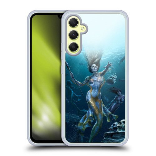 Tom Wood Fantasy Mermaid Hunt Soft Gel Case for Samsung Galaxy A34 5G