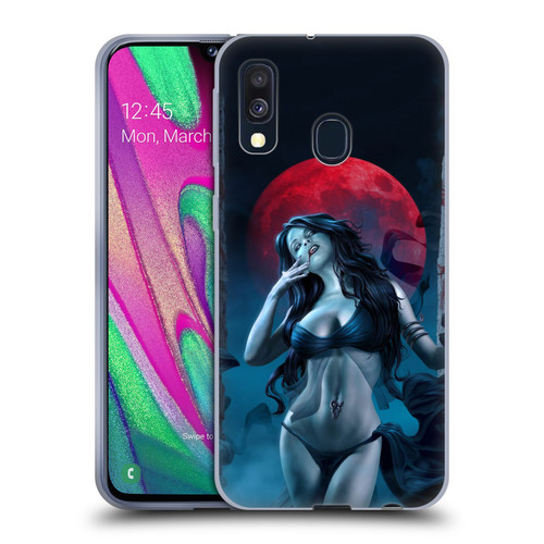 Tom Wood Fantasy Blood Lust Vampire Soft Gel Case for Samsung Galaxy A40 (2019)