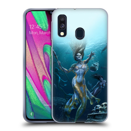 Tom Wood Fantasy Mermaid Hunt Soft Gel Case for Samsung Galaxy A40 (2019)