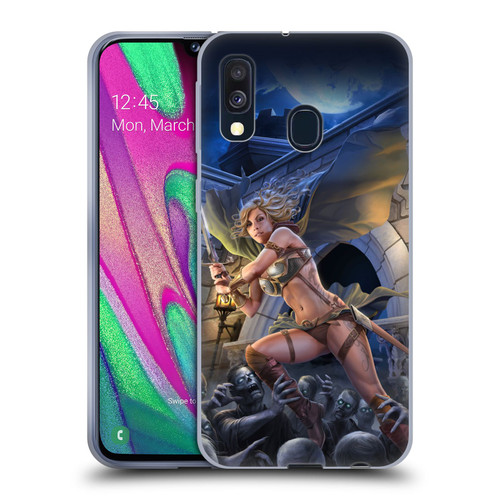 Tom Wood Fantasy Zombie Soft Gel Case for Samsung Galaxy A40 (2019)
