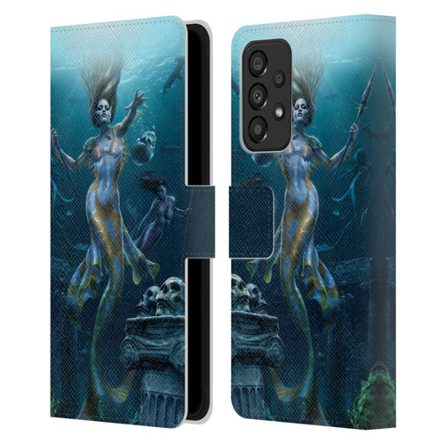 Tom Wood Fantasy Mermaid Hunt Leather Book Wallet Case Cover For Samsung Galaxy A33 5G (2022)