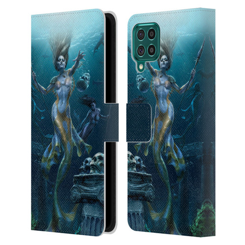 Tom Wood Fantasy Mermaid Hunt Leather Book Wallet Case Cover For Samsung Galaxy F62 (2021)