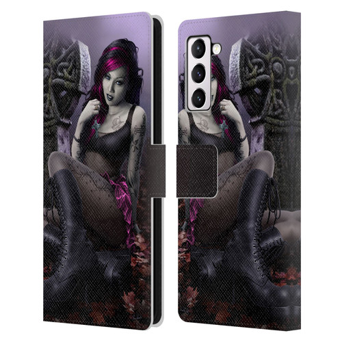 Tom Wood Fantasy Goth Girl Vampire Leather Book Wallet Case Cover For Samsung Galaxy S21+ 5G